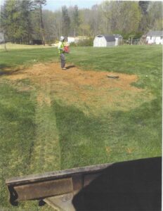 New septic system installation