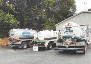 Completed septic installation