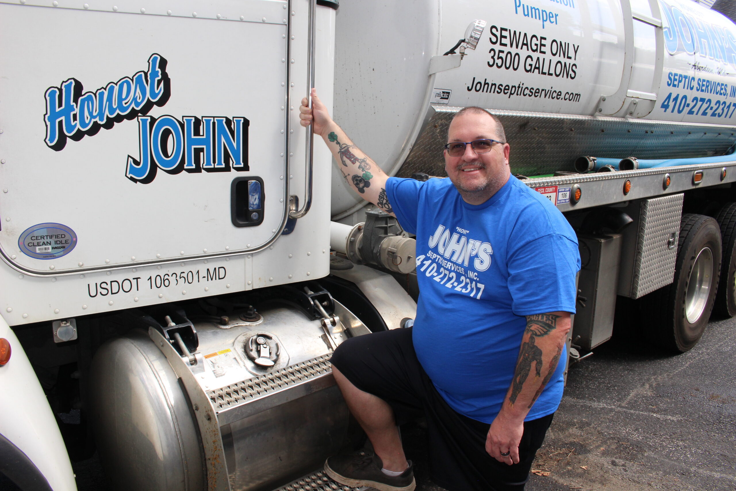 John Call II, owner of John's Septic Service